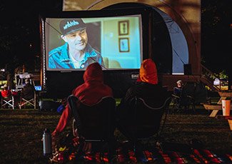Film screening at Memorial Park